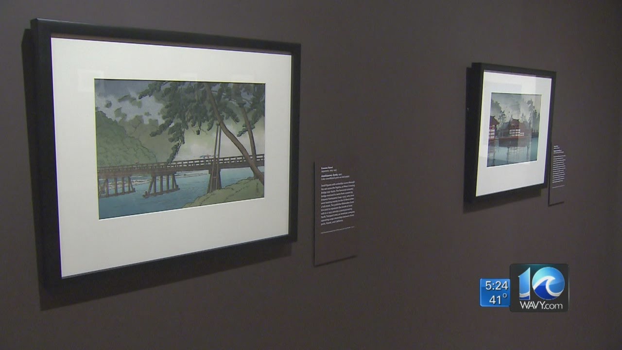 Landscape woodblock prints exhibit at the Chrysler Museum