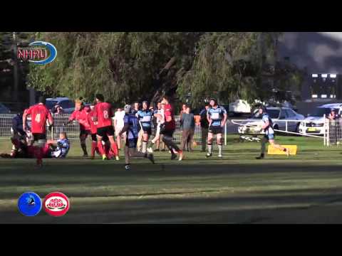 2015 NHRU Round 11 Premier 1 Highlights - Nelson Bay v Waratah