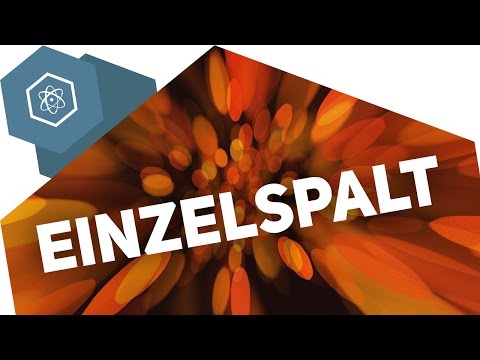 Der Einzelspalt / Einzelspaltexperiment