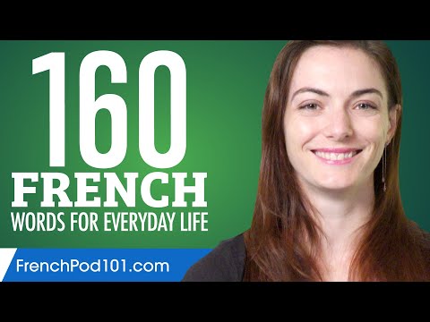160 French Words for Everyday Life - Basic Vocabulary #8