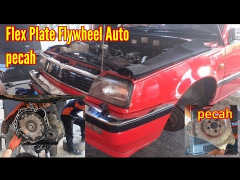 Proton saga engine 4G-13 flex plate pecah.