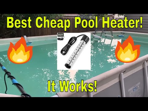 Best Way to Heat Intex Above Ground Pool! Immersion Heater Above Ground Pool! Cheap Pool Heater!