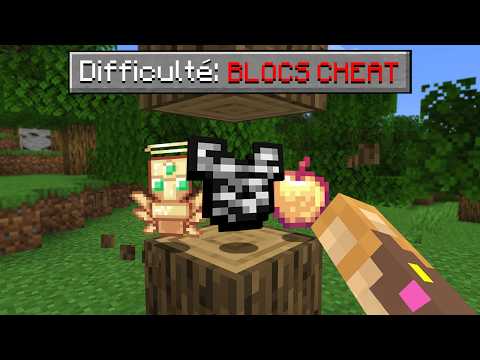 Finir Minecraft mais tout ce que je casse est CHEATÉ.. (c'était fun)