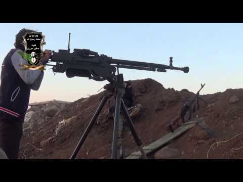 استهداف مقرات النظام في خربة صنين بالدوشكا من قبل كتيبة صقور حوران في ريف درعا