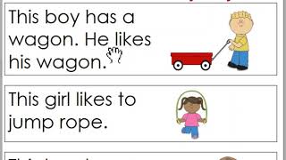 Very first sight word sentences 28 this