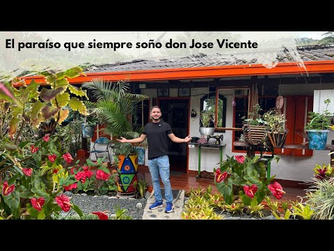 He lived abroad for more than 40 years and RETURNED TO COLOMBIA TO TAKE REFUGE IN HIS GARDEN