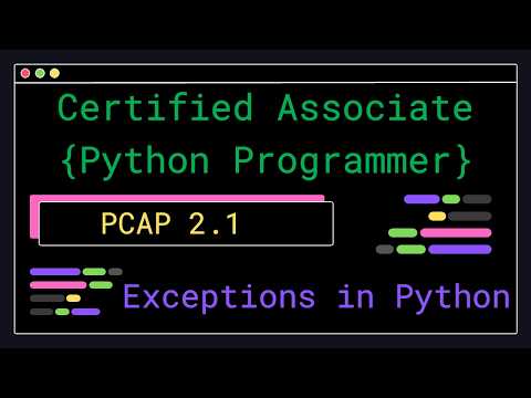 Pcap 2 1 Exceptions In Python Certified Associate Python Programmer