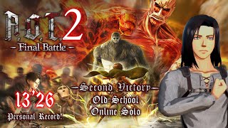 Attack on Titan 2 Second Victory Old School Nightmare Online Solo SS Rank 13'26 PS5