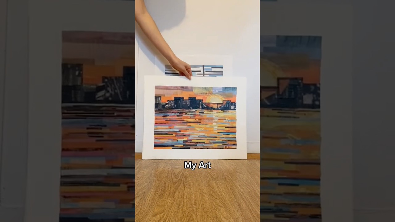 I paint with paper (collages made from upcycled magazines)