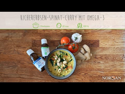 Kichererbsen-Spinat-Curry mit Omega-3