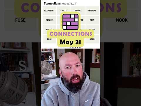 NYT Connections - May 31 - YouTube