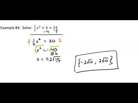 9.1.d Use the Steps to Solve a Quadratic Equation