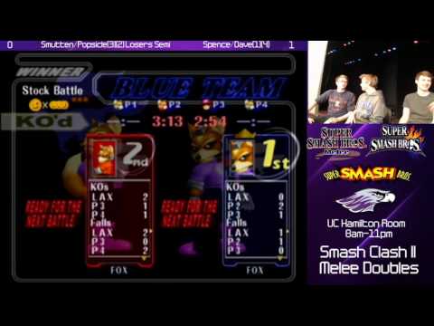 [WW SC II] Losers Semis Popsicle/Smutten vs. Spence/Dave - Melee Doubles