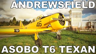 Asobo T-6 Texan | REAL PILOT | Burning Blue Design Andrewsfield | Microsoft Flight Simulator