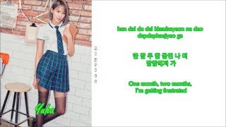PRISTIN - TINA (Rom-Han-Eng Lyrics) Color &amp; Picture Coded