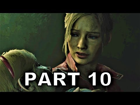 RESIDENT EVIL 2 REMAKE Walkthrough Part 10 - Infected (RE2 Claire Story)