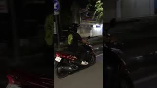 Menikmati malam minggu yang sepi #5tl #motorcycle #miosporty #beranda