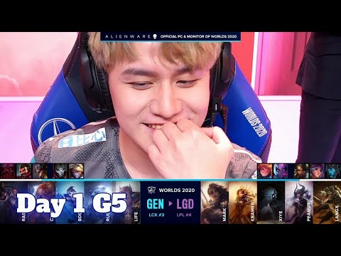 GEN vs LGD | Day 1 Group C S10 LoL Worlds 2020 | Gen.G vs LGD Gaming - Groups full game