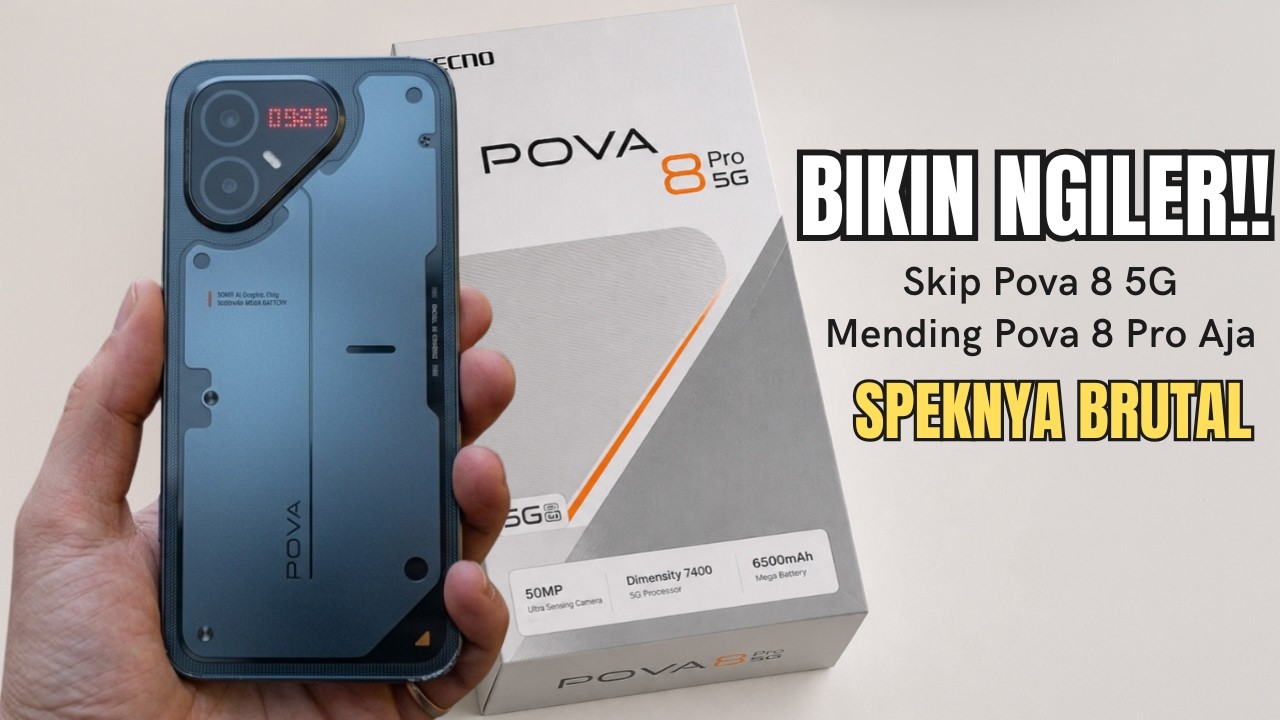 SPEKNYA LEBIH BRUTAL‼️TECNO POVA 8 PRO 5G, RESMI HADIR BAWA BANYAK PENINGKATAN BESAR