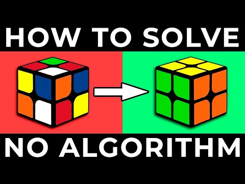 HOW TO SOLVE A 2X2 RUBIK’S CUBE | the easiest way (no algorithm)