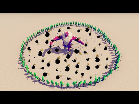 100x BOMB THROWER vs EVERY LAST UNIT - Totally Accurate Battle Simulator TABS