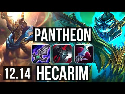PANTHEON vs HECARIM (JNG) | 13/1/8, 1200+ games, Legendary, 800K mastery | EUW Master | 12.14