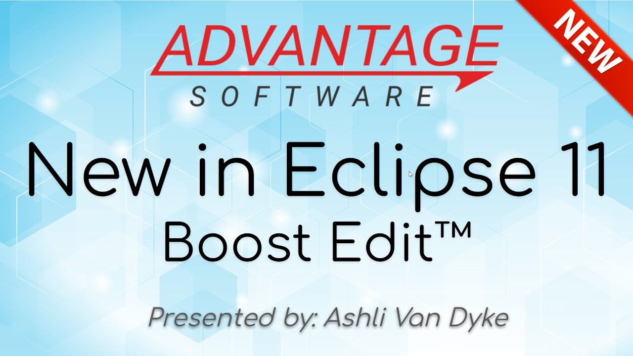 New in Eclipse 11: Boost Edit