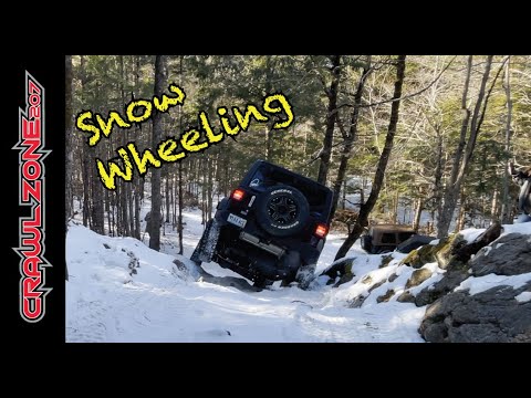 Jeep Snow Wheeling at Hemlock Ridge ORP in Maine 2021