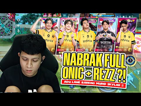 LANE FIGHT WITH SKYLAR'S STUDENTS?!! CRASHED A FULL ONIC + REZZ!! #MLBBIDCreator