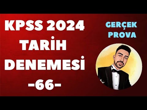 KPSS 2024 TARİH DENEME GERÇEK PROVA -66-  #kpss2024 #kpsstarih #kpsstarihdenemesi #ösym