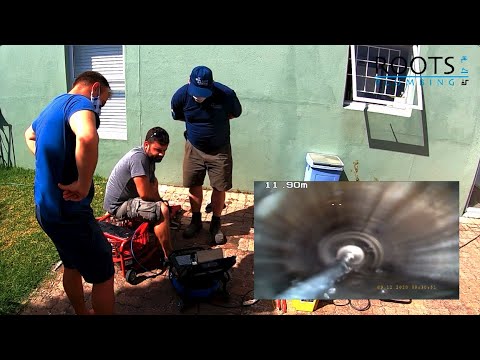 Cutting through a Root Infestation in a broken drain