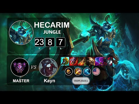 Jungle Hecarim vs Kayn - LOL NA Master - Patch 11.18