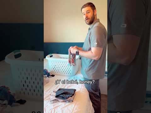 When dad takes care of the baby 😅 #chabelitaymichael