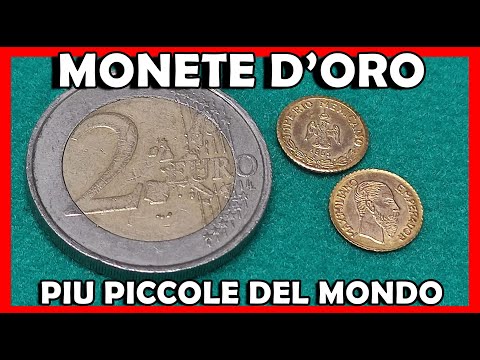Monete in Oro Più Piccole del Mondo - Imperio Mexicano 1865 - Maximiano Emperador
