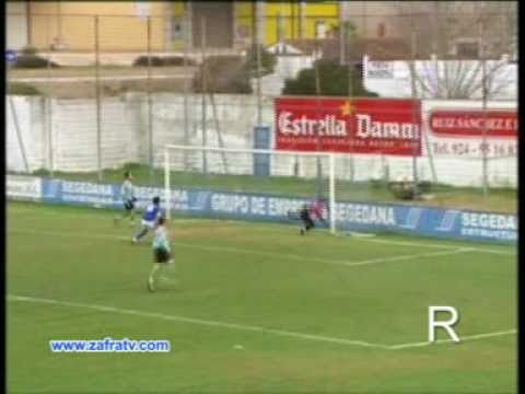 C. D. Díter Zafra 1 - 0 C. D. Santa Marta, Primer tiempo