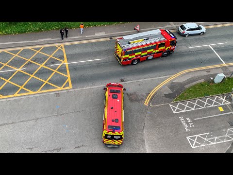 GMFRS TRU Turnout from 94FT IN THE AIR!