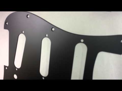 Matte Black Anodized Aluminum Pickguard, SSS, Fits 11 hole Mexican and American Fender Strat image 7