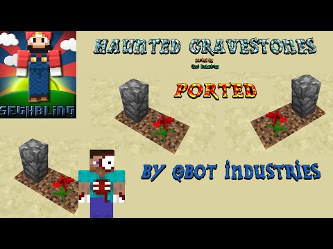 Spooky Gravestones in Minecraft Pocket Port!
