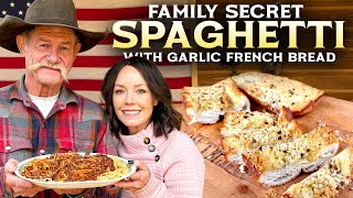 This One Secret Ingredient Makes the Best Spaghetti Ever! PLUS Easy Garlic Bread