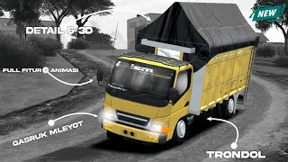 Download lagu FREE DOWNLOAD❕SHARE 2 MOD BUSSID TRUCK CANTER HD-X FULL TRONDOL SUSPENSI KOPLER TERBARU  mp3