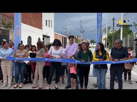 Inauguración de calle tramo Santa María-San Francisco colonia San José, Dolores Hidalgo