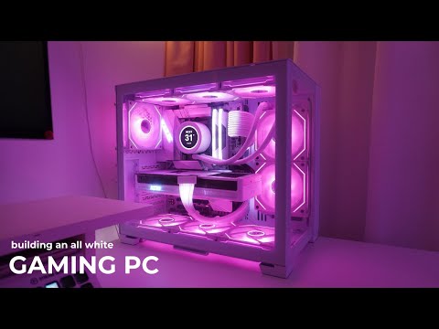 Aesthetic white pc build | RTX 5080 | lian li dynamic snow mini ✨
