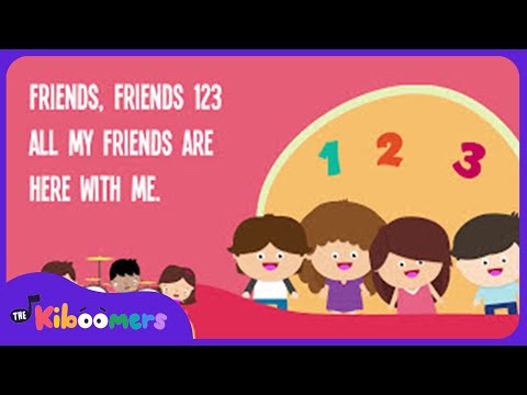 Friends, Friends 123 Lyric Video - The Kiboomers Preschool Songs & Nursery Rhymes