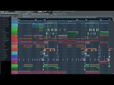 FL Studio 11 Glitch Hop Song - Funky Bass