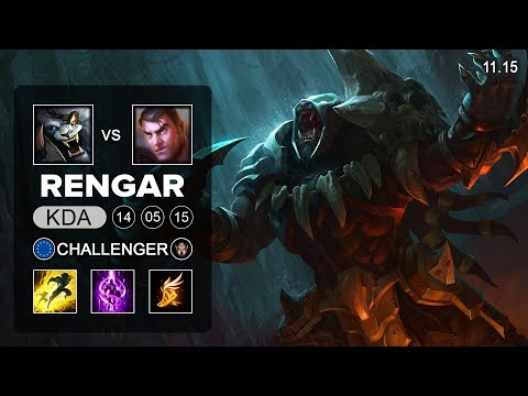 Rengar Top vs Jayce - EUW Challenger Patch 11.15