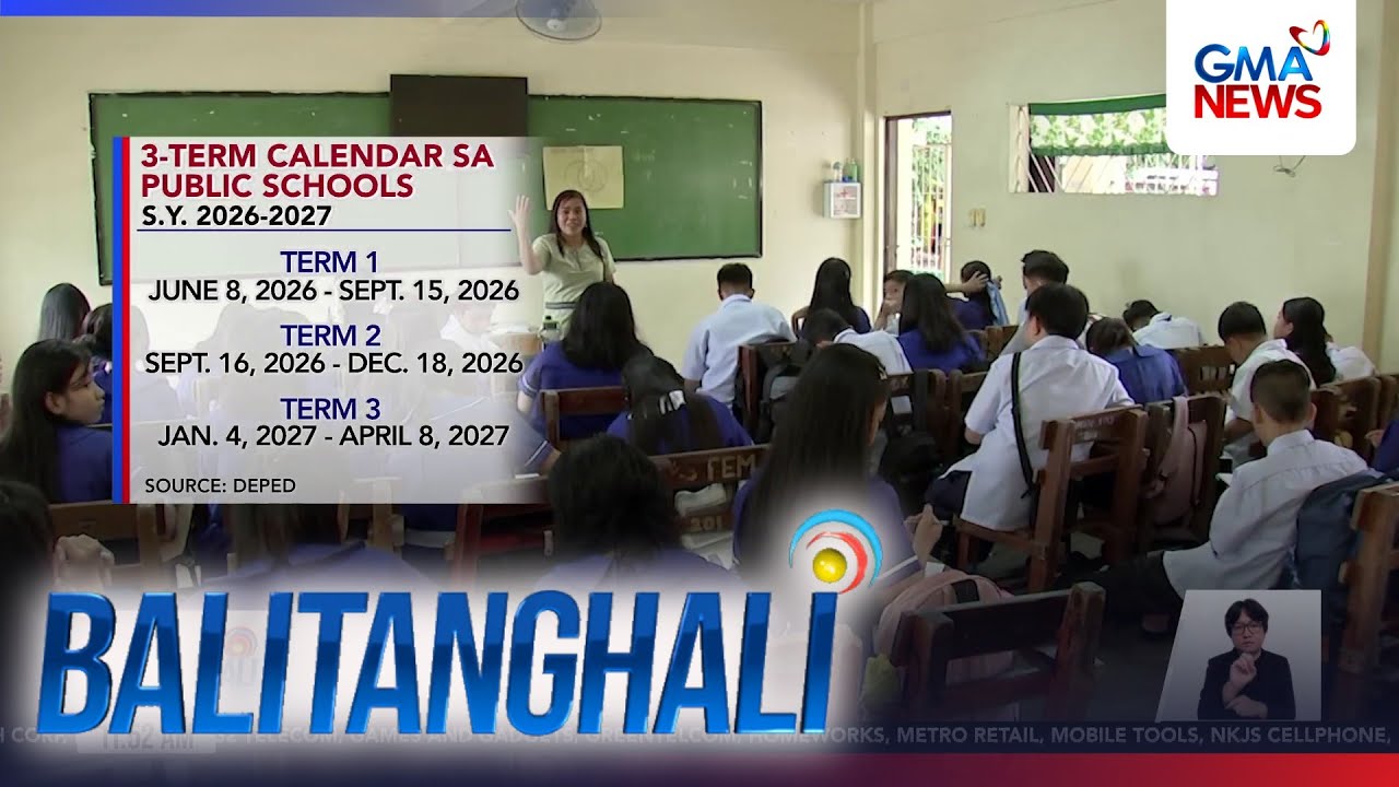 DepEd - 3-term school year sa public schools, sisimulan sa June 8 | Balitanghali
