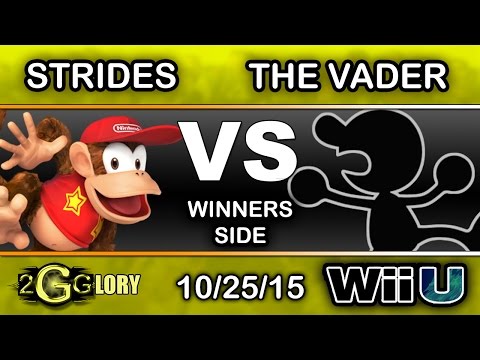 2GGlory – Strides (Diddy Kong) Vs. The Vader (Game & Watch) Winners Side - Smash Wii U