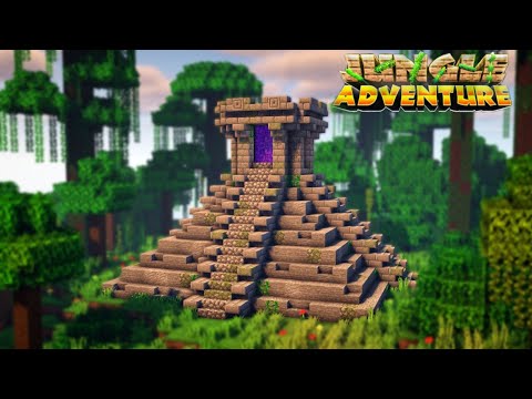 NIGAM ELYTRA GAMING - BUILDING A JUNGLE TEMPLE IN JUNGLE ADVENTURE SERIES//JUNGLE ADVENTURE SERIES #3