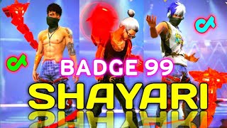 Badge 99 Shayari Video 😍 Free Fire Tik Tok Shay