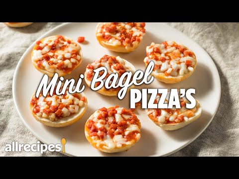 How to Make Easy Mini Bagel Pizzas #WithMe | At Home Recipes | Allrecipes.com